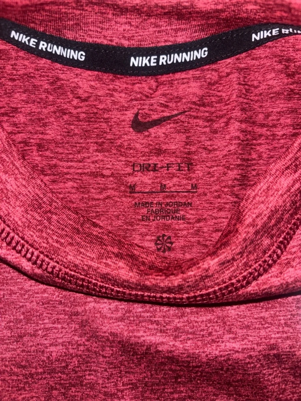 Nike Dri-FIT Running Long Sleeve Top Size M Thumbholes Pocket Athletic